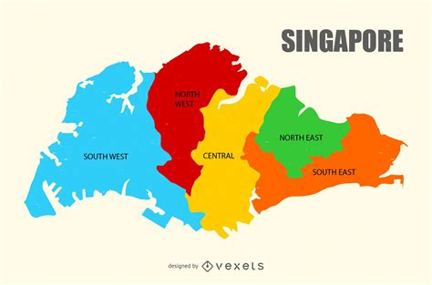 singapore map north south east west